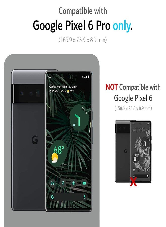 توديا جراب TUDIA DualShield Merge لهاتف Google Pixel 6 Pro 2021 - مقاوم للصدمات، بمواصفات عسكرية، مانع للانزلاق، تصميم نحيف بطبقتين، غطاء حماية متين وقوي - أخضر غامق - Image 2